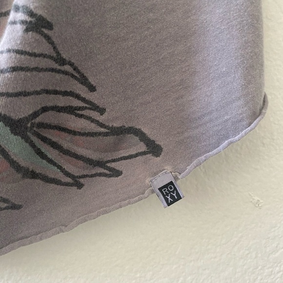 Vintage Roxy Floral Detail Cotton Tank-Top - Picture 4 of 5